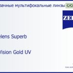 Офисная линза для очков Carl Zeiss Officelens Superb 1.5 DuraVision Gold UV, рецептурная, Sph 5.00 — -7.00, Cyl 0.00 — 4.00