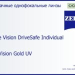 Линза для очков Carl Zeiss Single Vision DriveSafe Individual 1.6 DuraVision Gold UV, рецептурная, Sph 10.00 — -10.00, Cyl 0.00 — 6.00
