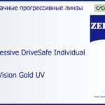 Прогрессивная линза для очков Carl Zeiss Progressive DriveSafe Individual 1.5 DuraVision Gold UV, Sph 6.00 — -7.00, Cyl 0.00 — 6.00