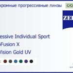Фотохромная прогрессивная линза для очков Carl Zeiss Progressive Individual Sport 1.5 PhotoFusion X DuraVision Gold UV, Sph 5.00 — -5.00, Cyl 0.00 — 4.00