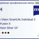Фотохромная линза для очков Carl Zeiss Single Vision SmartLife Individual 3 1.74 PhotoFusion X DuraVision Silver UV, рецептурная, Sph 9.00 — -14.00, Cyl 0.00 — 6.00