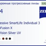 Фотохромная прогрессивная линза для очков Carl Zeiss Progressive SmartLife Individual 3 1.74 PhotoFusion X DuraVision Silver UV, Sph 9.00 — -14.00, Cyl 0.00 — 6.00