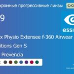 Фотохромная прогрессивная линза для очков из поликарбоната Essilor Varilux Physio Extensee f-360 Airwear 1.59 Transitions Gen S Crizal Prevencia, Sph 6.00 — -10.00, Cyl 0.00 — 6.00