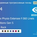 Фотохромная прогрессивная линза для очков Essilor Varilux Physio Extensee f-360 Lineis 1.74 Transitions Gen S Crizal Rock, Sph 13.00 — -18.00, Cyl 0.00 — 6.00