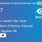 Фотохромная поляризационная прогрессивная линза для очков Essilor Varilux Comfort Max Stylis 1.67 Transitions XTRActive Polarized Crizal Sapphire HR, Sph 9.00 — -14.00, Cyl 0.00 — 6.00