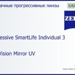Прогрессивная линза для очков Carl Zeiss Progressive SmartLife Individual 3 1.5 DuraVision Mirror UV, Sph 6.00 — -7.00, Cyl 0.00 — 6.00