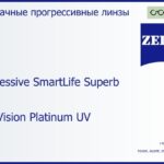 Прогрессивная линза для очков Carl Zeiss Progressive SmartLife Superb 1.6 DuraVision Platinum UV, Sph 10.00 — -10.00, Cyl 0.00 — 6.00