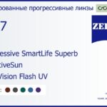 Тонированная прогрессивная линза для очков Carl Zeiss Progressive SmartLife Superb 1.67 AdaptiveSun DuraVision Flash UV, Sph 8.00 — -12.00, Cyl 0.00 — 6.00