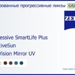 Тонированная прогрессивная линза для очков Carl Zeiss Progressive SmartLife Plus 1.5 AdaptiveSun DuraVision Mirror UV, Sph 5.00 — -7.00, Cyl 0.00 — 4.00