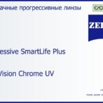 Прогрессивная линза для очков Carl Zeiss Progressive SmartLife Plus 1.6 DuraVision Chrome UV, Sph 10.00 — -10.00, Cyl 0.00 — 6.00