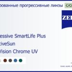 Тонированная прогрессивная линза для очков Carl Zeiss Progressive SmartLife Plus 1.6 AdaptiveSun DuraVision Chrome UV, Sph 6.00 — -10.00, Cyl 0.00 — 6.00