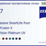 Фотохромная прогрессивная линза для очков Carl Zeiss Progressive SmartLife Pure 1.67 PhotoFusion X DuraVision Platinum UV, Sph 8.00 — -12.00, Cyl 0.00 — 6.00