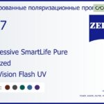 Тонированная поляризационная прогрессивная линза для очков Carl Zeiss Progressive SmartLife Pure 1.67 Polarized DuraVision Flash UV, Sph 8.00 — -12.00, Cyl 0.00 — 6.00