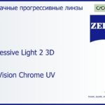Прогрессивная линза для очков Carl Zeiss Progressive Light 2 3D 1.5 DuraVision Chrome UV, Sph 5.00 — -7.00, Cyl 0.00 — 4.00