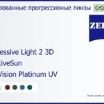 Тонированная прогрессивная линза для очков Carl Zeiss Progressive Light 2 3D 1.5 AdaptiveSun DuraVision Platinum UV, Sph 5.00 — -7.00, Cyl 0.00 — 4.00