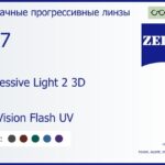 Прогрессивная линза для очков Carl Zeiss Progressive Light 2 3D 1.67 DuraVision Flash UV, Sph 8.00 — -12.00, Cyl 0.00 — 6.00