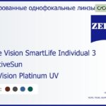 Тонированная линза для очков Carl Zeiss Single Vision SmartLife Individual 3 1.6 AdaptiveSun DuraVision Platinum UV, рецептурная, Sph 8.00 — -10.00, Cyl 0.00 — 6.00