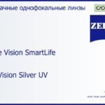 Линза для очков Carl Zeiss Single Vision SmartLife 1.5 DuraVision Silver UV, рецептурная, Sph 6.00 — -6.00, Cyl 0.00 — 4.00
