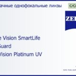 Линза для очков Carl Zeiss Single Vision SmartLife 1.5 BlueGuard DuraVision Platinum UV, рецептурная, Sph 6.00 — -6.00, Cyl 0.00 — 4.00
