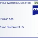 Линза для очков Carl Zeiss Single Vision Sph 1.6 DuraVision BlueProtect UV, рецептурная, Sph 6.50 — -16.00, Cyl 0.00 — 6.00