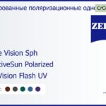 Тонированная поляризационная линза для очков Carl Zeiss Single Vision Sph 1.6 AdaptiveSun Polarized DuraVision Flash UV, рецептурная, Sph 10.00 — -11.00, Cyl 0.00 — 6.00