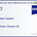 Офисная линза для очков Carl Zeiss Officelens Superb 1.67 DuraVision Chrome UV, рецептурная, Sph 8.00 — -12.00, Cyl 0.00 — 6.00