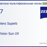 Офисная линза для очков Carl Zeiss Officelens Superb 1.67 DuraVision Sun UV, рецептурная, Sph 8.00 — -12.00, Cyl 0.00 — 6.00