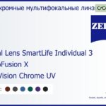 Фотохромная линза для очков с поддержкой аккомодации Carl Zeiss Digital Lens SmartLife Individual 3 1.5 PhotoFusion X DuraVision Chrome UV, рецептурная, Sph 5.00 — -7.00, Cyl 0.00 — 4.00