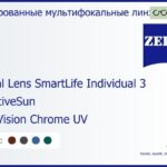 Тонированная линза для очков с поддержкой аккомодации Carl Zeiss Digital Lens SmartLife Individual 3 1.5 AdaptiveSun DuraVision Chrome UV, рецептурная, Sph 5.00 — -7.00, Cyl 0.00 — 4.00