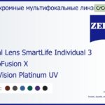 Фотохромная линза для очков с поддержкой аккомодации Carl Zeiss Digital Lens SmartLife Individual 3 1.6 PhotoFusion X DuraVision Platinum UV, рецептурная, Sph 6.00 — -10.00, Cyl 0.00 — 6.00
