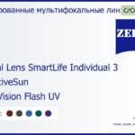 Тонированная линза для очков с поддержкой аккомодации Carl Zeiss Digital Lens SmartLife Individual 3 1.6 AdaptiveSun DuraVision Flash UV, рецептурная, Sph 6.00 — -10.00, Cyl 0.00 — 6.00