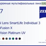 Фотохромная линза для очков с поддержкой аккомодации Carl Zeiss Digital Lens SmartLife Individual 3 1.67 PhotoFusion X DuraVision Platinum UV, рецептурная, Sph 8.00 — -12.00, Cyl 0.00 — 6.00