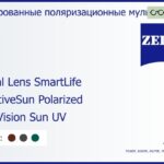 Тонированная поляризационная линза для очков с поддержкой аккомодации Carl Zeiss Digital Lens SmartLife 1.5 AdaptiveSun Polarized DuraVision Sun UV, рецептурная, Sph 5.00 — -8.00, Cyl 0.00 — 4.00