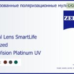Тонированная поляризационная линза для очков с поддержкой аккомодации Carl Zeiss Digital Lens SmartLife 1.6 Polarized DuraVision Platinum UV, рецептурная, Sph 6.00 — -11.00, Cyl 0.00 — 6.00