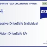 Прогрессивная линза для очков Carl Zeiss Progressive DriveSafe Individual 1.74 DuraVision DriveSafe UV, Sph 16.00 — -20.00, Cyl 0.00 — 6.00