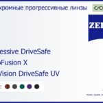 Фотохромная прогрессивная линза для очков Carl Zeiss Progressive DriveSafe 1.5 PhotoFusion X DuraVision DriveSafe UV, Sph 5.00 — -7.00, Cyl 0.00 — 4.00