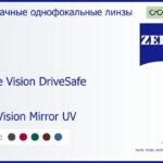 Линза для очков Carl Zeiss Single Vision DriveSafe 1.5 DuraVision Mirror UV, рецептурная, Sph 6.00 — -6.00, Cyl 0.00 — 4.00