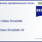 Линза для очков Carl Zeiss Single Vision DriveSafe 1.5 DuraVision DriveSafe UV, рецептурная, Sph 6.00 — -6.00, Cyl 0.00 — 4.00