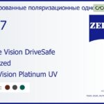 Тонированная поляризационная линза для очков Carl Zeiss Single Vision DriveSafe 1.67 Polarized DuraVision Platinum UV, рецептурная, Sph 11.00 — -12.00, Cyl 0.00 — 6.00