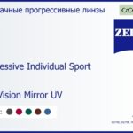 Прогрессивная линза для очков Carl Zeiss Progressive Individual Sport 1.5 DuraVision Mirror UV, Sph 5.00 — -5.00, Cyl 0.00 — 4.00