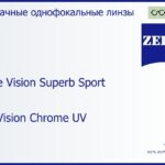Линза для очков Carl Zeiss Single Vision Superb Sport 1.5 DuraVision Chrome UV, рецептурная, Sph 5.00 — -5.00, Cyl 0.00 — 4.00