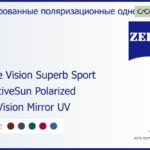Тонированная поляризационная линза для очков Carl Zeiss Single Vision Superb Sport 1.5 AdaptiveSun Polarized DuraVision Mirror UV, рецептурная, Sph 5.00 — -5.00, Cyl 0.00 — 4.00