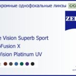 Фотохромная линза для очков Carl Zeiss Single Vision Superb Sport 1.6 PhotoFusion X DuraVision Platinum UV, рецептурная, Sph 6.00 — -6.00, Cyl 0.00 — 6.00