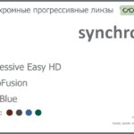 Фотохромная прогрессивная линза для очков Synchrony by Carl Zeiss Progressive Easy HD 1.6 PhotoFusion HMC Blue, Sph 6.00 — -12.00, Cyl 0.00 — 6.00