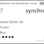 Фотохромная линза для очков с поддержкой аккомодации Synchrony by Carl Zeiss Progressive Starter HD 1.67 PhotoFusion HMC Blue, Sph 8.00 — -12.00, Cyl 0.00 — 6.00