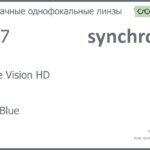 Линза для очков Synchrony by Carl Zeiss Single Vision HD 1.67 HMC Blue, рецептурная, Sph 8.00 — -12.00, Cyl 0.00 — 6.00
