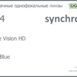 Линза для очков Synchrony by Carl Zeiss Single Vision HD 1.74 HMC Blue, рецептурная, Sph 12.00 — -15.00, Cyl 0.00 — 6.00