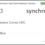 Прогрессивная линза для очков Synchrony by Carl Zeiss Progressive Curves HDC 1.53 HMC Blue, Sph 5.00 — -6.00, Cyl 0.00 — 4.00