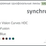 Фотохромная линза для очков Synchrony by Carl Zeiss Single Vision Curves HDC 1.5 PhotoFusion HMC Blue, рецептурная, Sph 6.00 — -6.00, Cyl 0.00 — 4.00