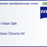 Линза для очков Carl Zeiss Single Vision Sph 1.6 DuraVision Chrome UV, Sph 6.00 — -8.00, Cyl 0.25 — 2.00